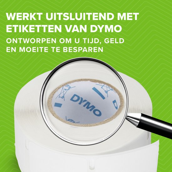DYMO LabelWriter 5XL Labelprinter | Automatische labelherkenning | Drukt extra brede verzendlabels af voor Amazon, DHL en meer | Perfect voor webwinkeliers | Tweepolige EU-stekker