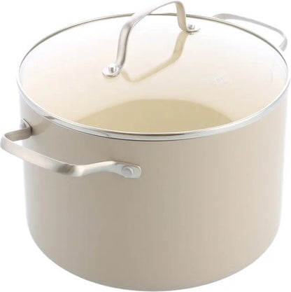 GreenChef Nordics keramische inductie soeppan met deksel 24cm/7.6L - PFAS-vrij - Inductie pan
