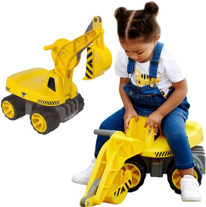 BIG - Power Worker Maxi Graafmachine - Loopauto - Werkvoertuig - 50kg belastbaar - vanaf 3 jaar