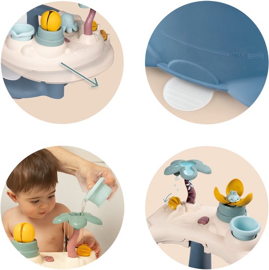 Smoby - badspeelgoed - baby badzitje met leuke accessoires (INCOMPLEET)
