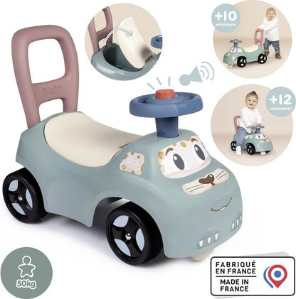 Smoby - Little Smoby auto Ride-On - Loopauto - Opbergruimte - Vanaf 10 maanden DOOS BESCHADIGD!