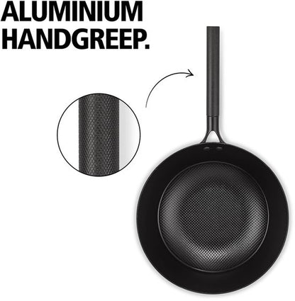 Brabantia Patron Wokpan Non-Stick - Ø 28 cm –100% PFAS-Vrije Antiaanbaklaag -Geschikt voor Inductie