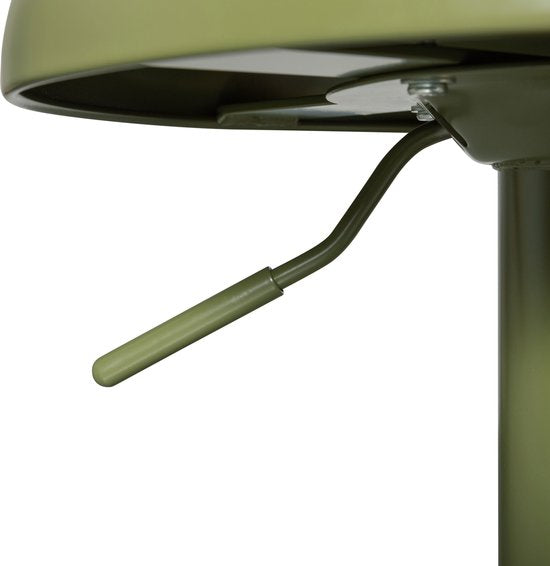 WOOOD Isaac Barkruk - Metaal - Warm Groen - 81x39x39 cm
