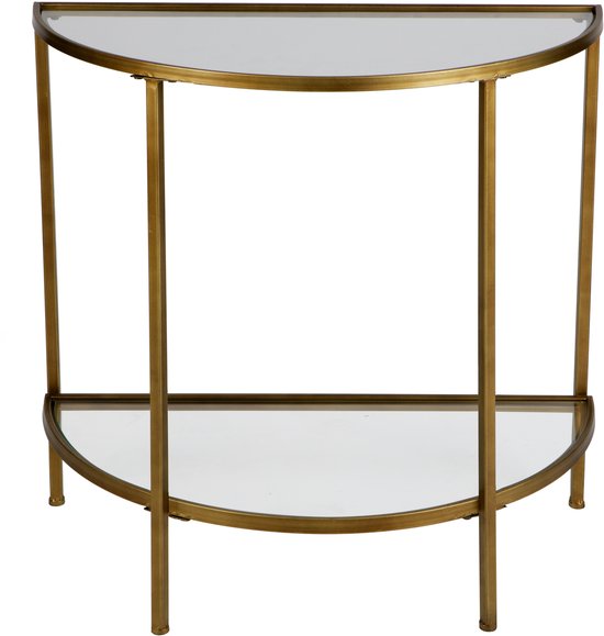 WOOOD Goddess Sidetable - Metaal - Antique Brass - 75x37x75 cm
