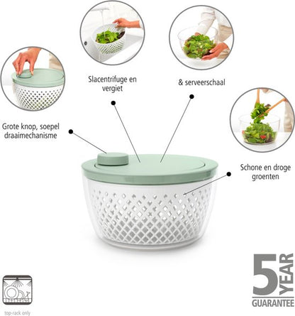 Brabantia Tasty+ Sla centrifuge - Jade Green
