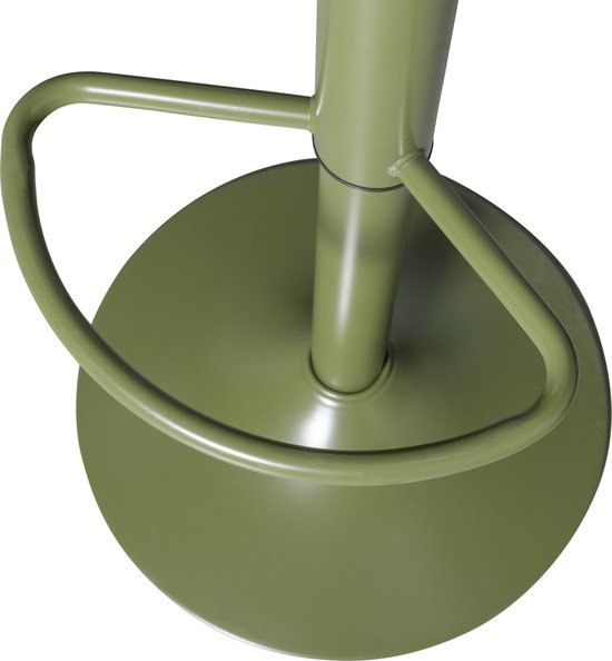 WOOOD Isaac Barkruk - Metaal - Warm Groen - 81x39x39 cm
