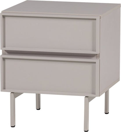 WOOOD Tours Ladekast/ Nachtkastje 2 Lades Melamine/ MDF - Zand