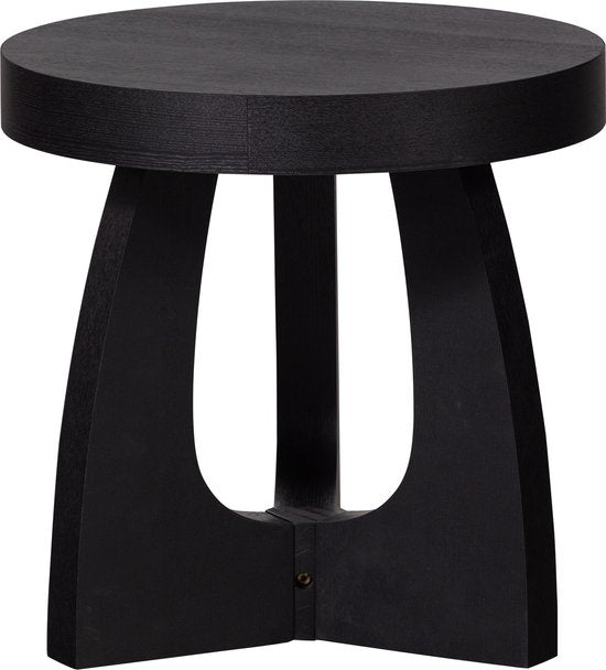 WOOOD Tala Bijzettafel - MDF Fineer - Zwart - 45x45x45 cm