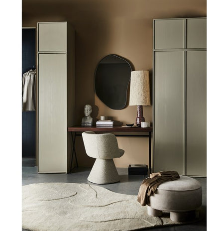 WOOOD Romee Organische Spiegel - Metaal - Zwart - 100x70x4 cm
