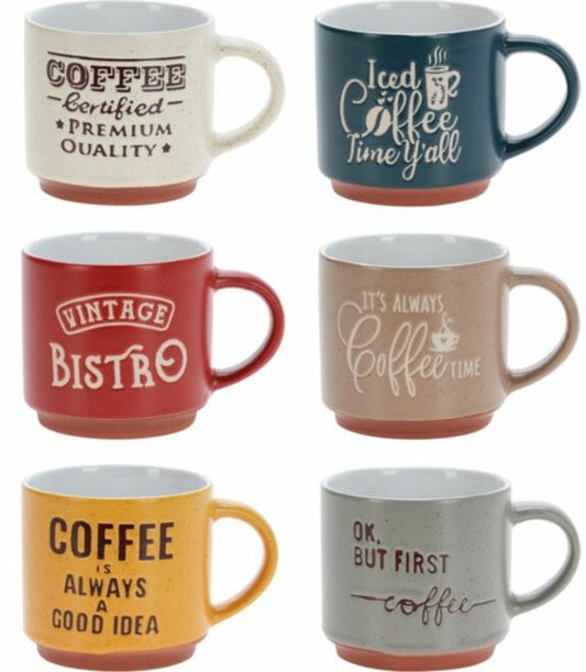 Siaki Koffiemokken - set van 6x stuks