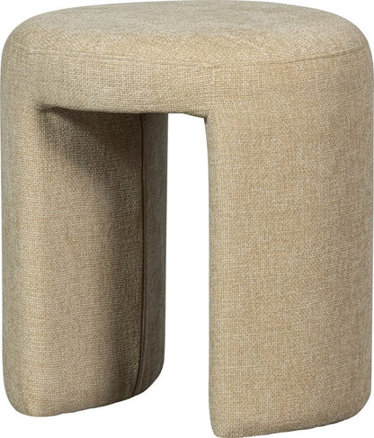 WOOOD Charlie Kruk - Chenille Stof - Naturel/Beige - 47x45x45 cm