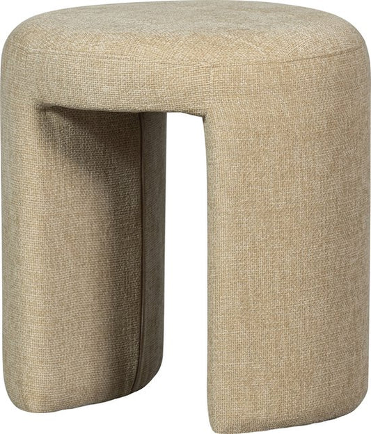 WOOOD Charlie Kruk - Chenille Stof - Naturel/Beige - 47x45x45 cm