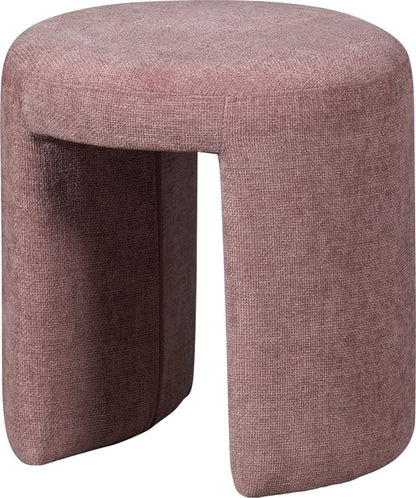 WOOOD Charlie Kruk - Chenille Stof- Blush/Roze - 47x45x45 cm