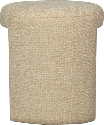 WOOOD Charlie Kruk - Chenille Stof - Naturel/Beige - 47x45x45 cm