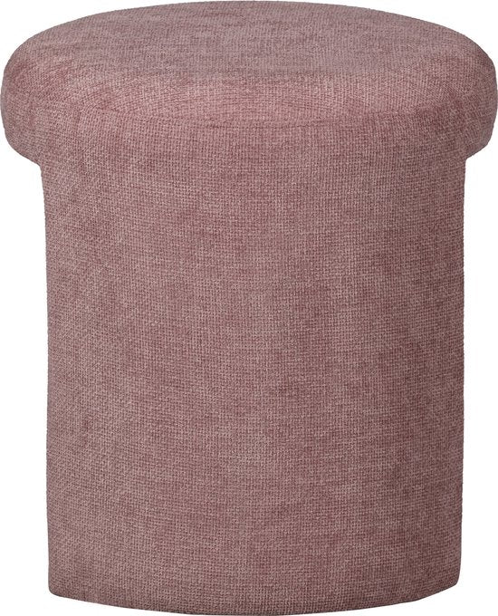 WOOOD Charlie Kruk - Chenille Stof- Blush/Roze - 47x45x45 cm