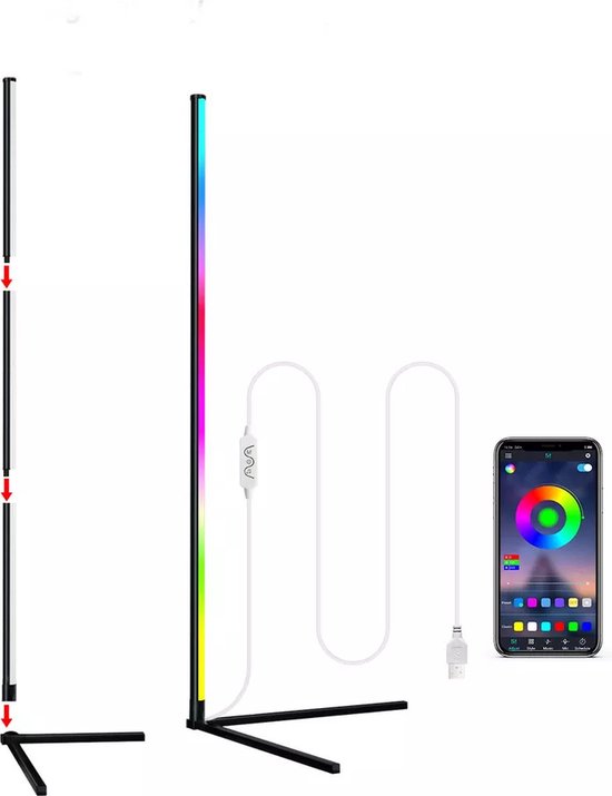 Rixus RXLG33 Wall Corner Atmosphere Led RGB