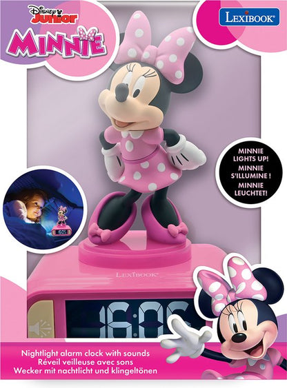 Digitale wekker met Minnie 3D nachtlampje en geluidseffecten