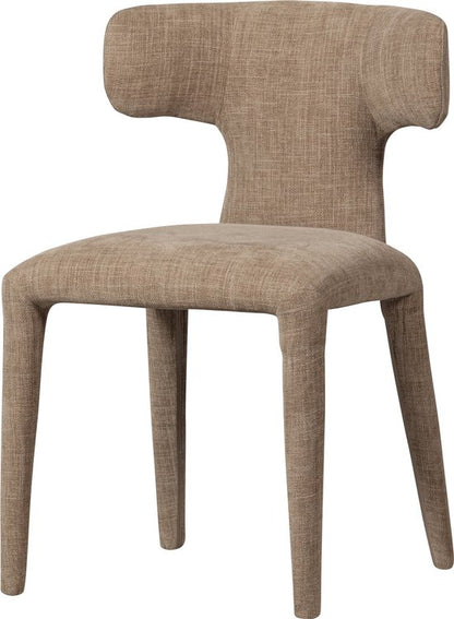 WOOOD Permit Eetkamerstoelen - Polyester - Zand - Set van 2