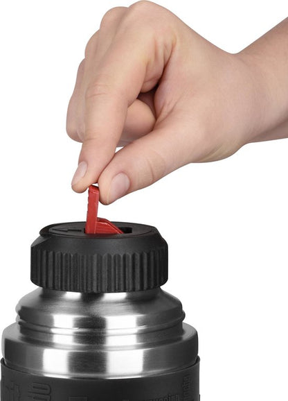 Tefal Senator Sleeve - Isoleerfles - 1L - RVS/Zwart - Dubbelwandig - Lekvrij - Geschikt voor Warme Dranken