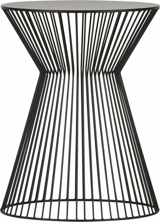 WOOOD Suus Bijzettafel - Metaal - Zwart - 46x Ø35 cm