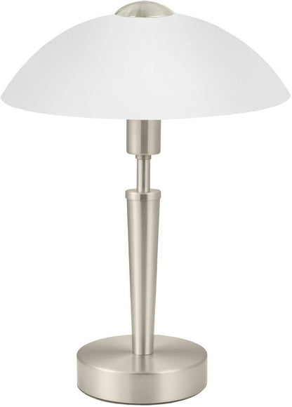 EGLO Solo 1 Tafellamp - E14 - 26 cm - Grijs/Wit - Dimbaar Tweede kans