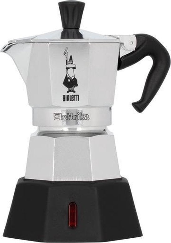 Bialetti Moka Elektrika 2 Kops – Elektrische Percolator – 230V – Aluminium – Italiaanse Espresso Maker