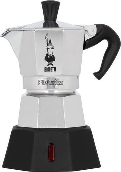 Bialetti Moka Elektrika 2 Kops – Elektrische Percolator – 230V – Aluminium – Italiaanse Espresso Maker