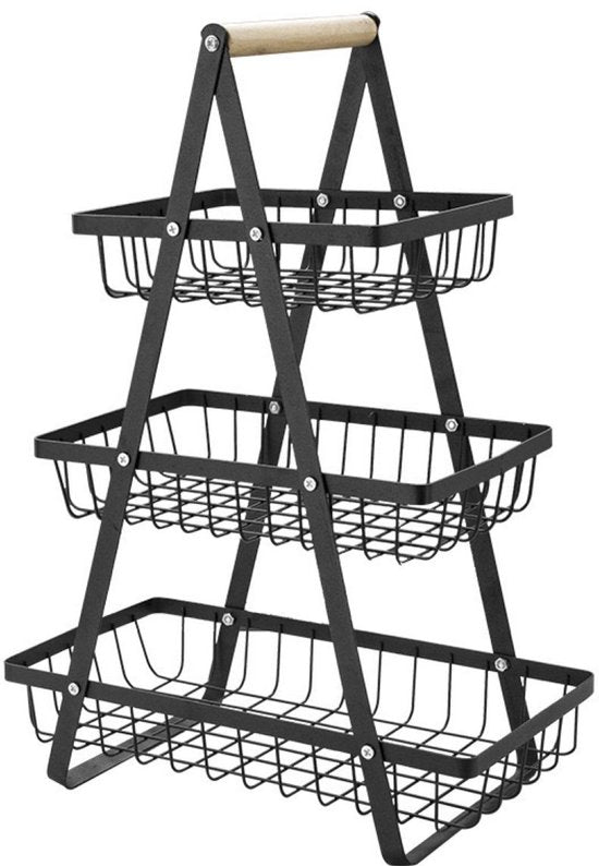 Ceruzo Fruitrek met Handvat -3 Lagen Etagere