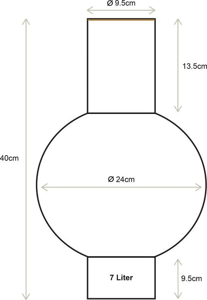 Pip Studio - Vaas - Roze - IJzer - 24x40cm