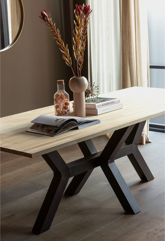 WOOOD Tablo Tafelpoot - Metaal - Zwart - 75x79x71
