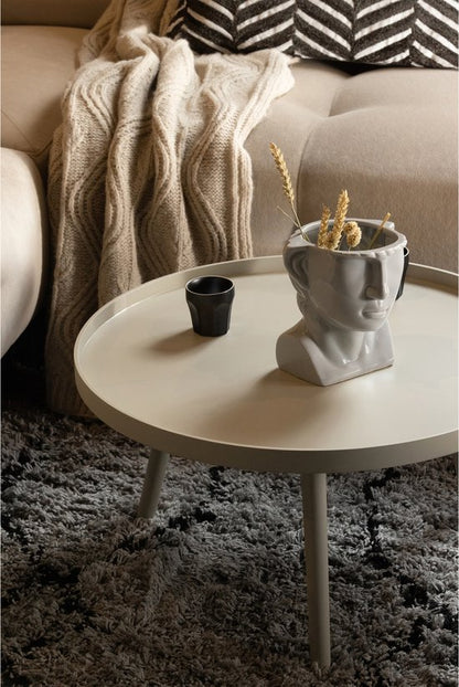 WOOOD Mesa Bijzettafel L - Hout - Antique Beige - 34x60x60 cm