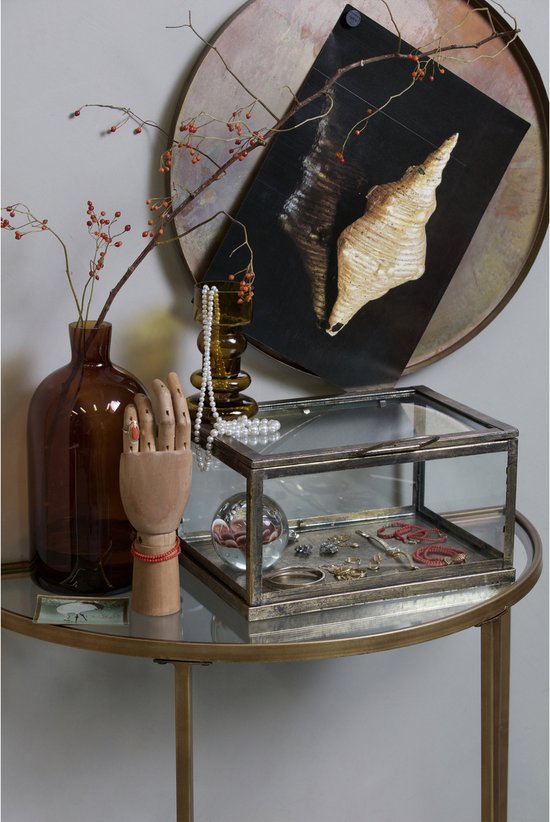 WOOOD Goddess Sidetable - Metaal - Antique Brass - 75x37x75 cm