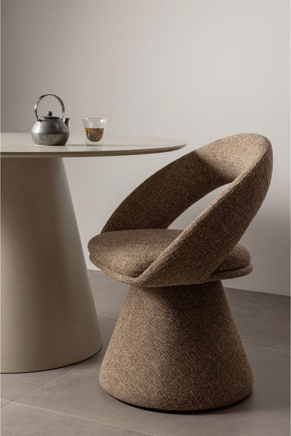 WOOOD Winter Draaibare Eetkamerstoel - Zand Melange/Beige - 80x63x57 cm