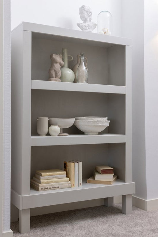 WOOOD Bonk Open Kast - Grenen - Mist - 160x103x37