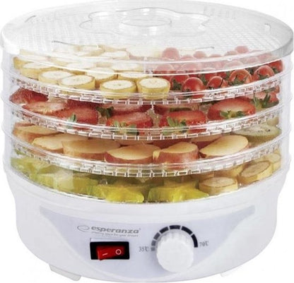 Esperanza - Voedseldroger - Transparant - Voor o.a. Vlees, Vis, Kruiden, Paddestoelen Tweede kans