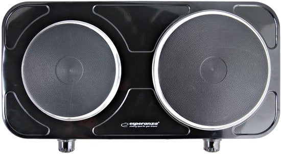 Esperanza Ekh014k Draagbare Elektrische Kookplaat Zwart