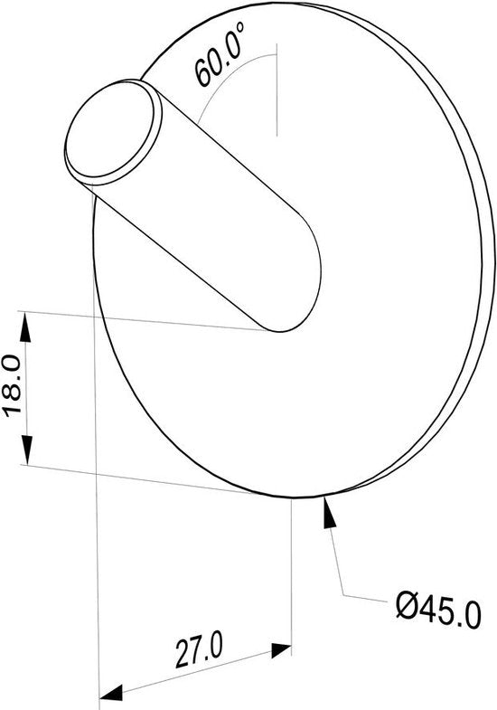 Tiger Rondo - Handdoekhaak - Zonder boren - Handdoekhaakjes - 3M tape - Mat zwart (2 stuks) Tweede kans