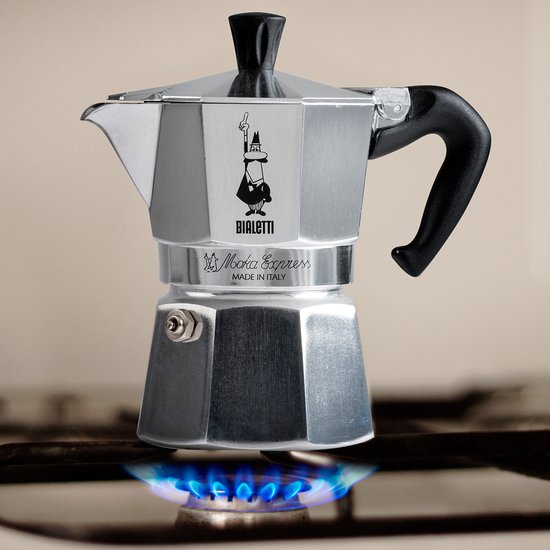 Bialetti Moka Express - Percolator - 6 kops - Aluminium Tweede kans