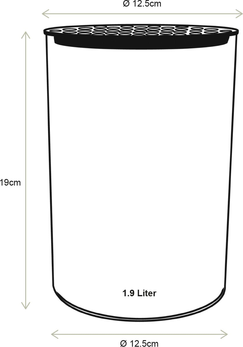 vtwonen - Basic - Vaas - Transparant - Glas - 12,5x19cm