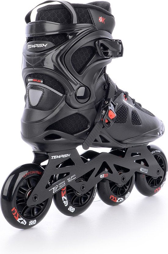 Tempish - Ezza 90 - Skeelers - Volwassenen - Zwart - Rood - 43 Retourkans