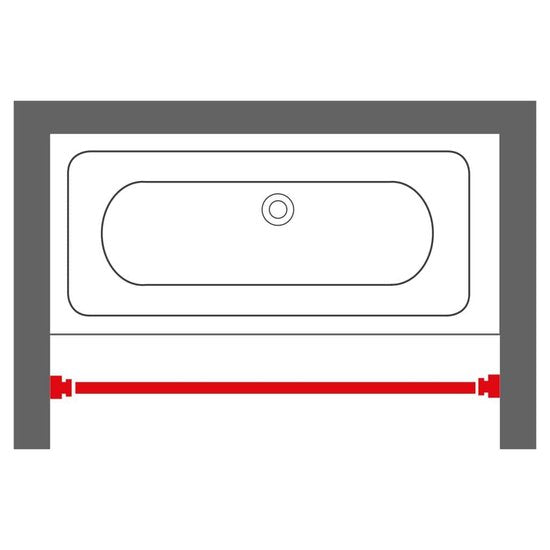 Sealskin Douchegordijnstang - 155-255 cm - Wit Tweede kans