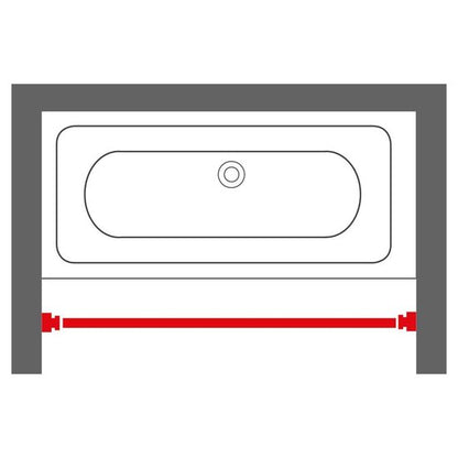 Sealskin Douchegordijnstang - 155-255 cm - Wit Tweede kans