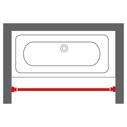 Sealskin Douchegordijnstang - 155-255 cm - Wit Tweede kans