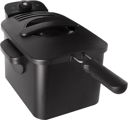 Inventum GF431B - Frituurpan - 3 liter - Tot 190 graden - 2200 watt - Koude zone - Friteuse - Zwart Tweede kans