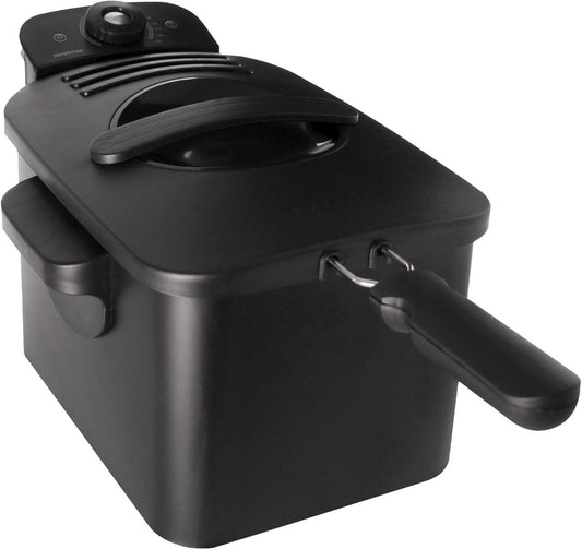 Inventum GF431B - Frituurpan - 3 liter - Tot 190 graden - 2200 watt - Koude zone - Friteuse - Zwart Tweede kans