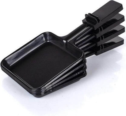 Princess Gourmetstel 162915 - Raclette Piano Black 4 personen – Parking deck voor gebruikte pannetjes – 2 meter snoer - 700W Tweede kans