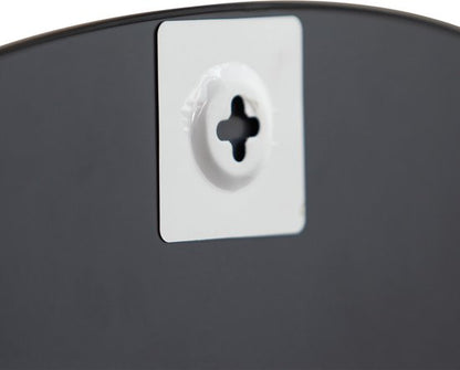 WOOOD Philou Spiegel - Glas/Metaal - Zwart - 60x55x0,5