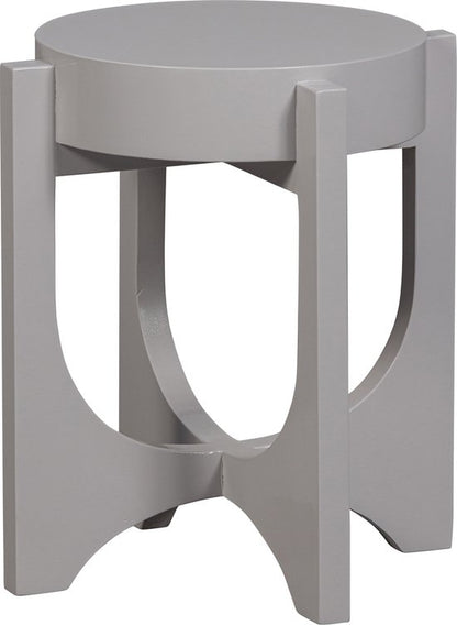 vtwonen Hold Up Bijzettafel - Mangohout - Warm Grijs - 41xØ35