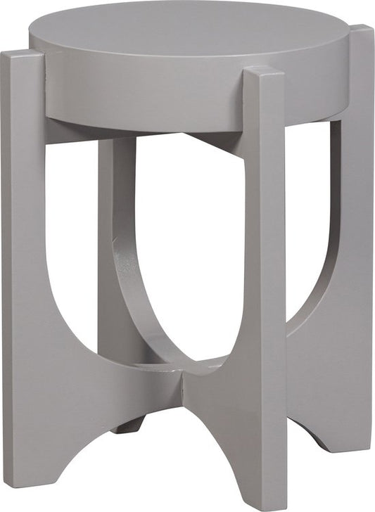 vtwonen Hold Up Bijzettafel - Mangohout - Warm Grijs - 41xØ35