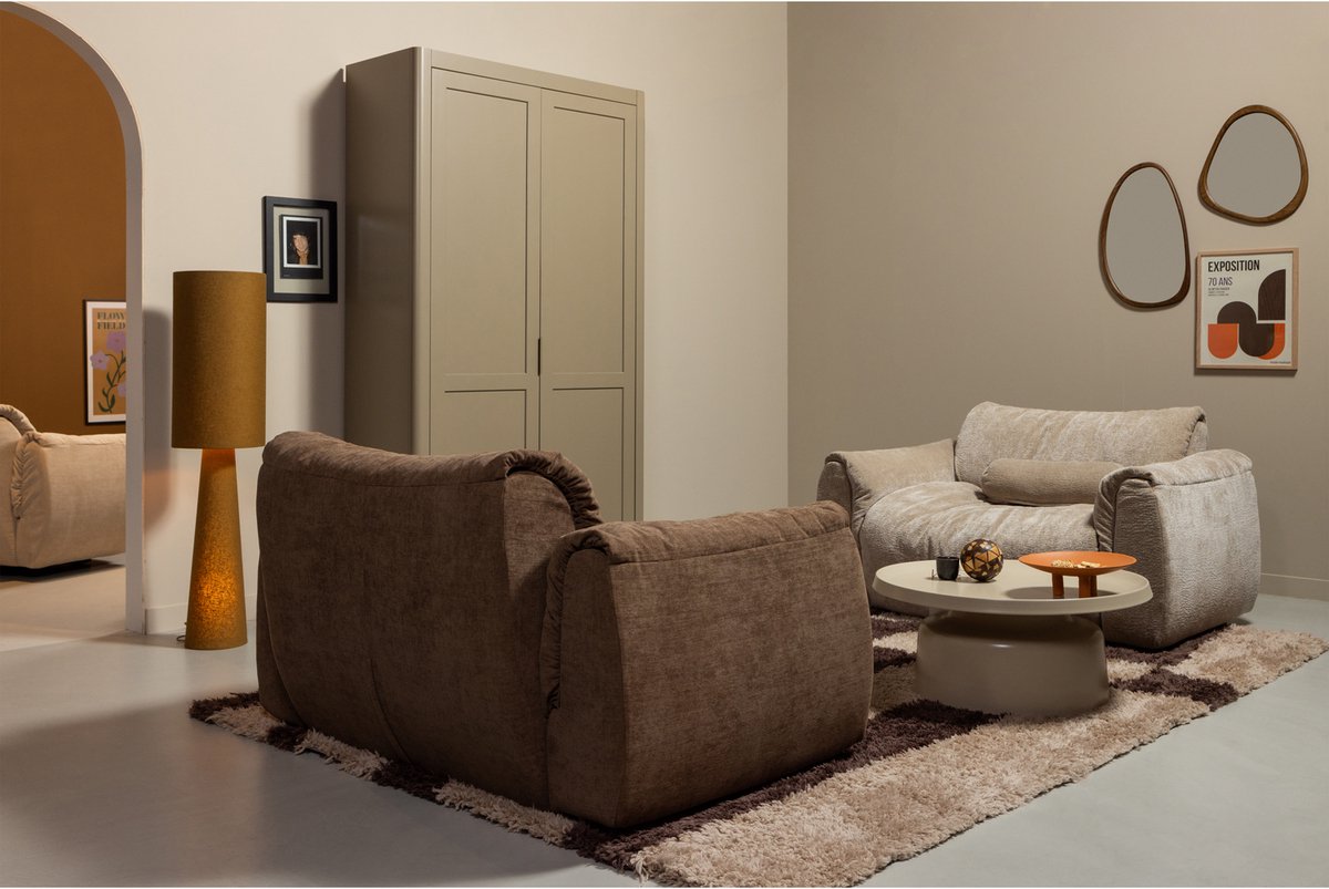 WOOOD Leif Spiegel - Hout - Naturel - 64x38x2